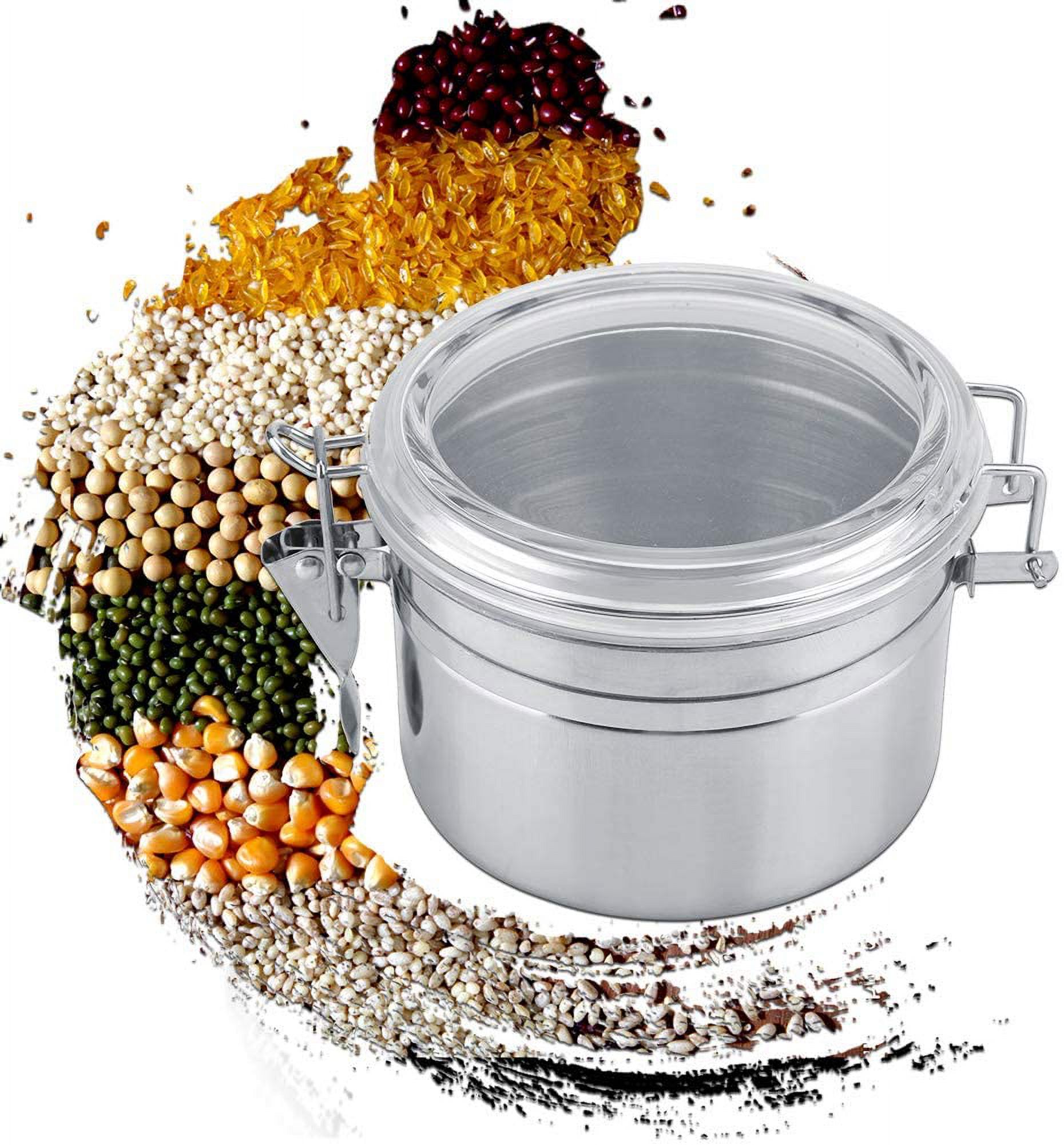 Coffee Canister Airtight, Stainless Steel Coffee Container, Vacuum