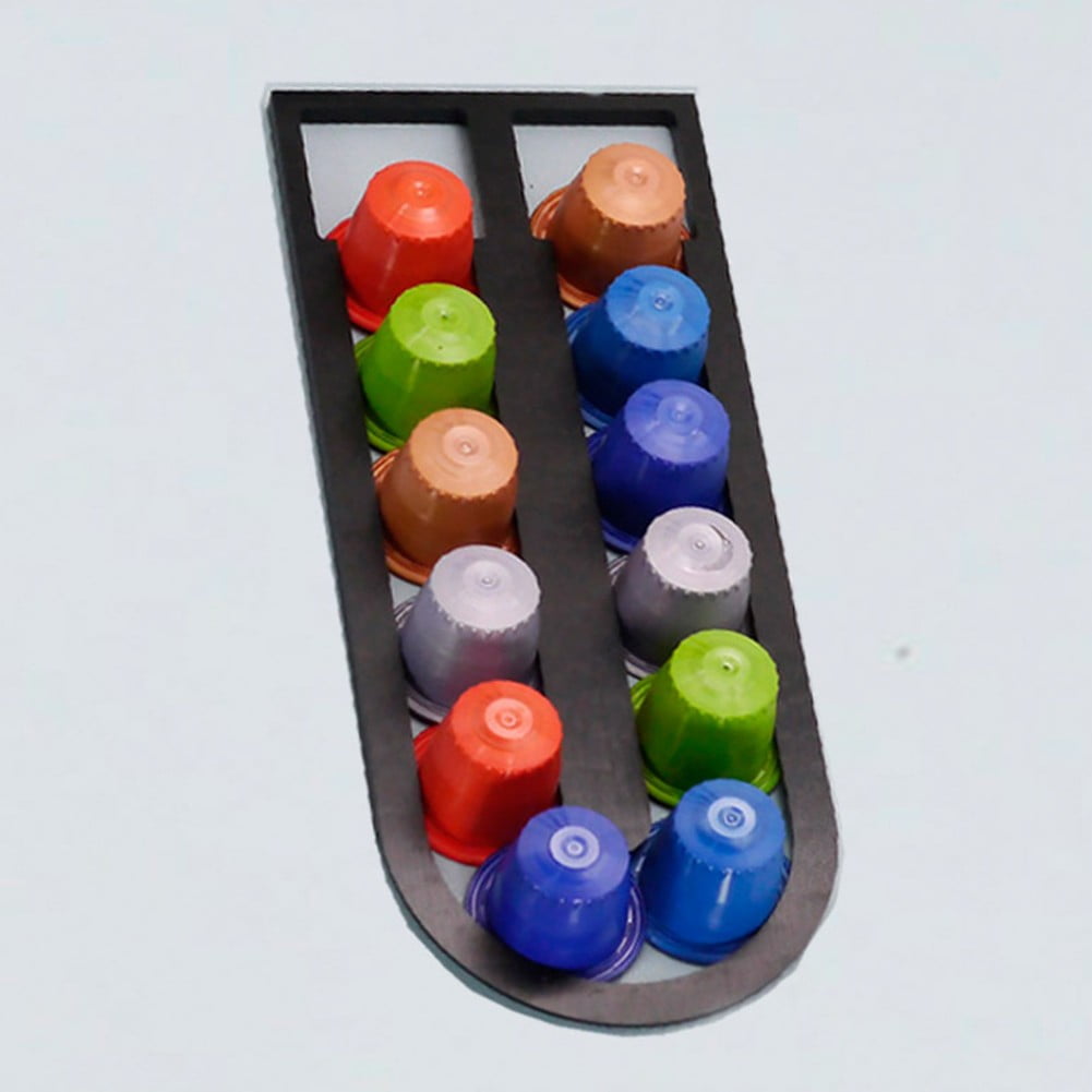 Coffee Capsule Holder Stand Rotary Pod Rack Storage Shelves Black YIWEI ...
