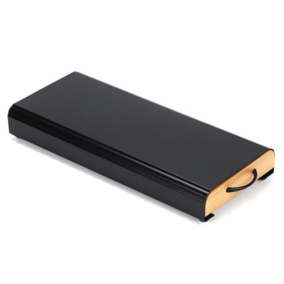 Coffee Capsule Holder Tower Stand Drawer 40 Pods Storage Organizer Wood Metal Black Kitchen Countertop Coffee Station