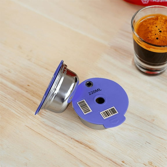 Coffee Capsule Pod for Machine Refillable Filter Silicone Lid Replacement 200Ml Espresso