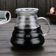 thumbnail image 1 of Coffee Carafe Coffee Clear Glass Kettle Sharing Pot with Lids Pour Over Coffee Espresso Maker Accessories-Option 600ml, 1 of 3