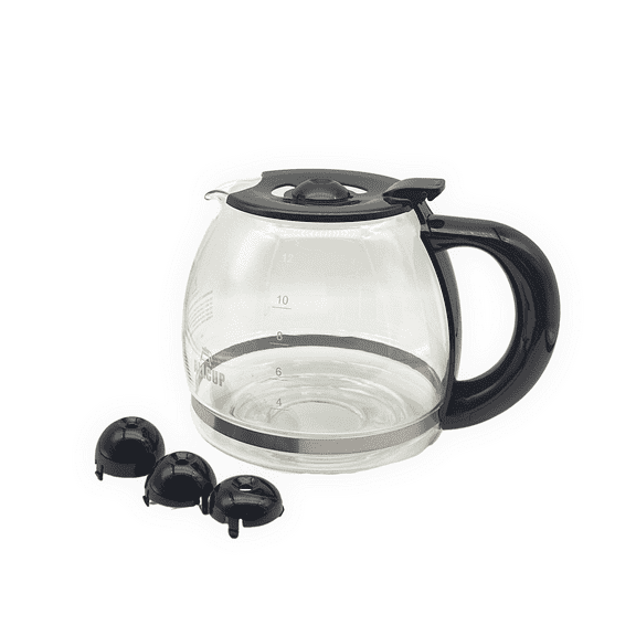 12-Cup Borosilicate Glass Coffee Decanters Compatible with Black Decker Coffee Maker