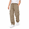 thumbnail image 1 of Coffee Cargo Sweatpants for Boys size 12-14, Drawstring Elastic Waist Kids Jogger Pants with Pockets School Outdoor Active Wear, 1 of 7