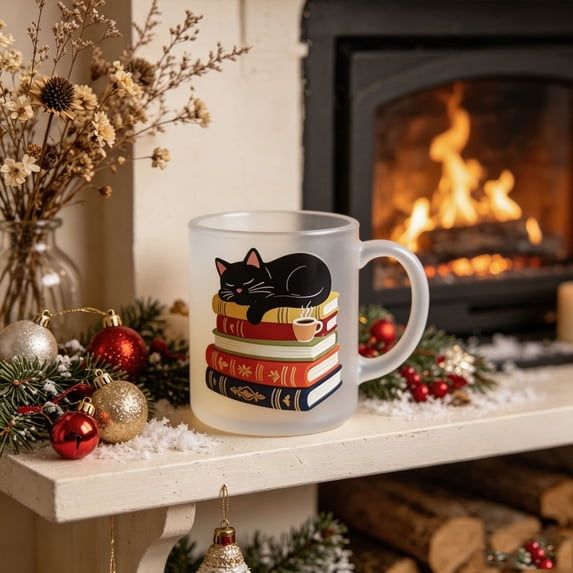 Coffee Cat Pattern Mug, Creative Daily Drinking Cup, Home Desktop Decor, Holiday And Daily Gift