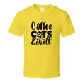 thumbnail image 1 of Coffee Cats And Chill Tee Cool T Shirt For Cat Lovers Great Pet T Shirt, 1 of 1