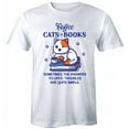 thumbnail image 1 of Coffee Cats Books Answers To Life's Troubles Are Simple T-Shirt Men Women Tee, 1 of 2