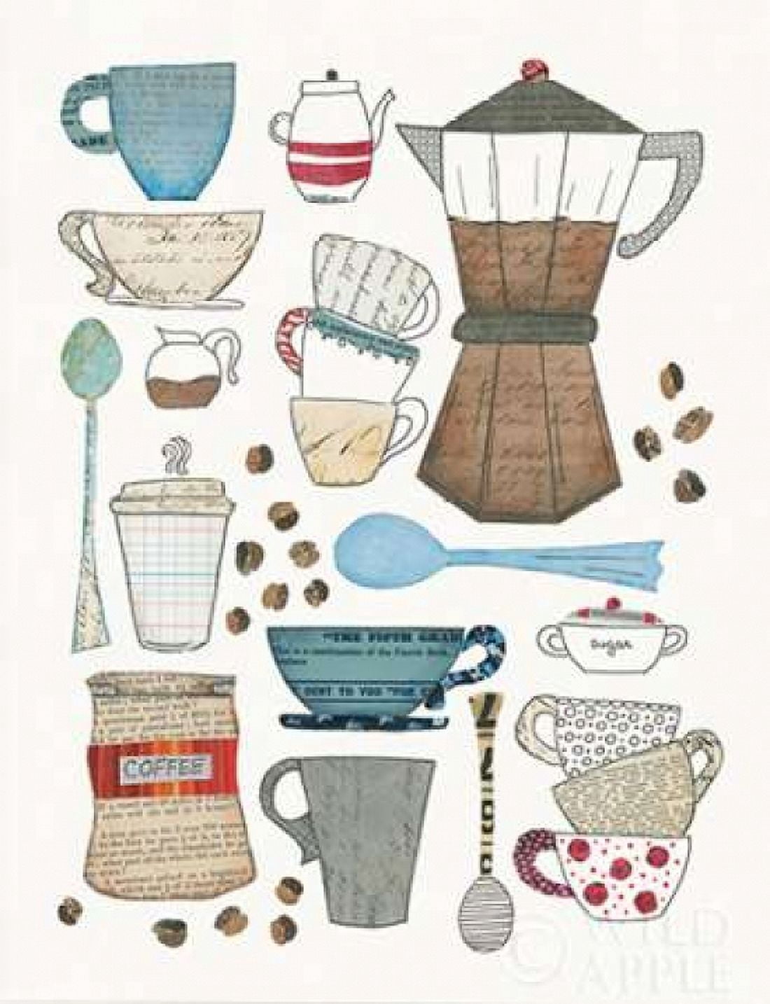 Coffee Chart I v2 Canvas Art - Courtney Prahl (22 x 28)