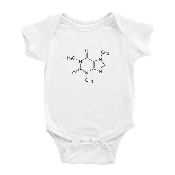 Coffee Chemistry Chemical Compound Lover Science Cute Baby Clothes Bodysuit Boy Girl Unisex