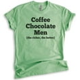 thumbnail image 1 of Coffee Chocolate Men Shirt, Unisex Women's Shirt, Chocolate Shirt, Chocolate Lover Foodie Food Lover Shirt, Heather Apple Green, Medium, 1 of 6