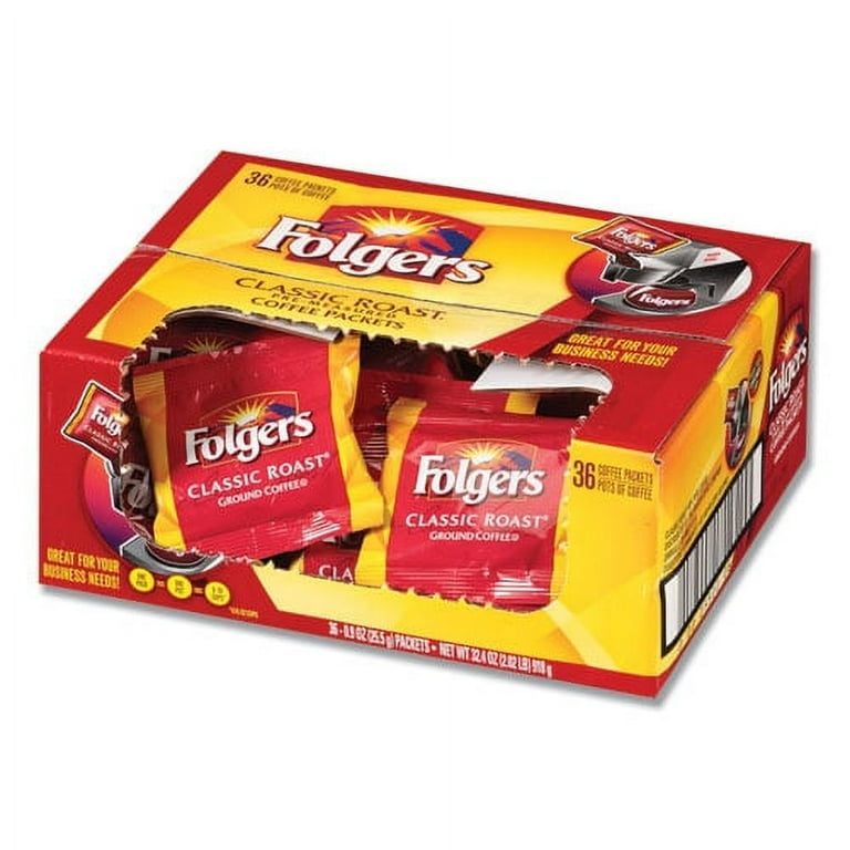 Coffee, Classic Roast, 0.9 oz Fractional Packs, 36/Carton Coffee, Classic Roast, 0.9 oz Fractional Packs, 36/Carton