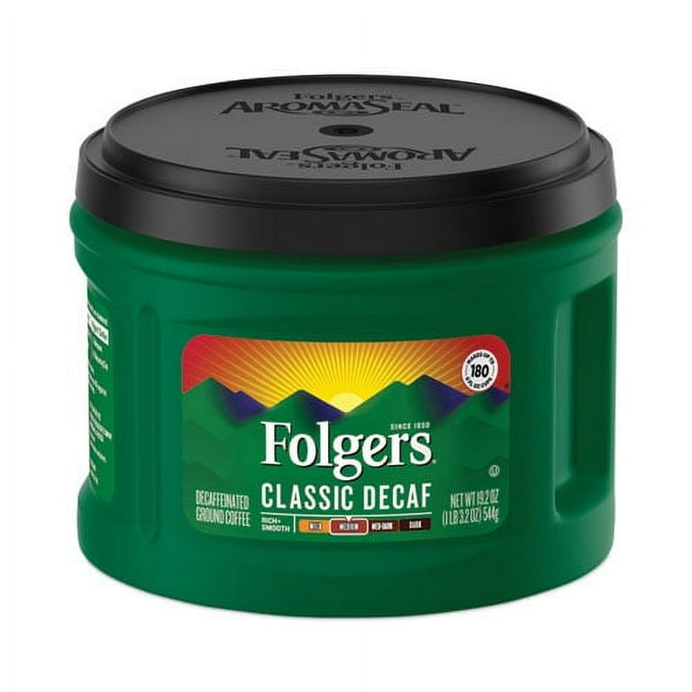 Coffee, Classic Roast Decaffeinated, Ground, 19.2 oz Can Coffee, Classic Roast Decaffeinated, Ground, 19.2 oz Can