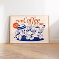 Coffee Club Retro Kitchen Poster, Coffee Station Wall Art - Walmart.com