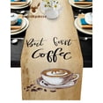 thumbnail image 1 of Coffee Coffee Beans Retro Table Runner Home Wedding Table Flag Mat Table Centerpieces Decoration Party Dining Long Tablecloth, 1 of 5