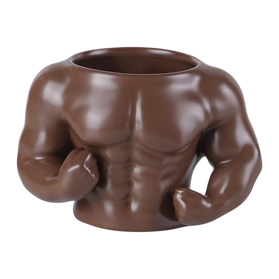 Coffee Coffee Muscle Cup Ceramic Mug Coffee Water Cup Large Capacity 300Ml Novelty Design For Men Gym Fitness Humor
