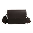 thumbnail image 1 of Coffee Color Women's Shoulder Bag Retro Solid Casual Crossbody Small Square Fashion Handbag, 1 of 7