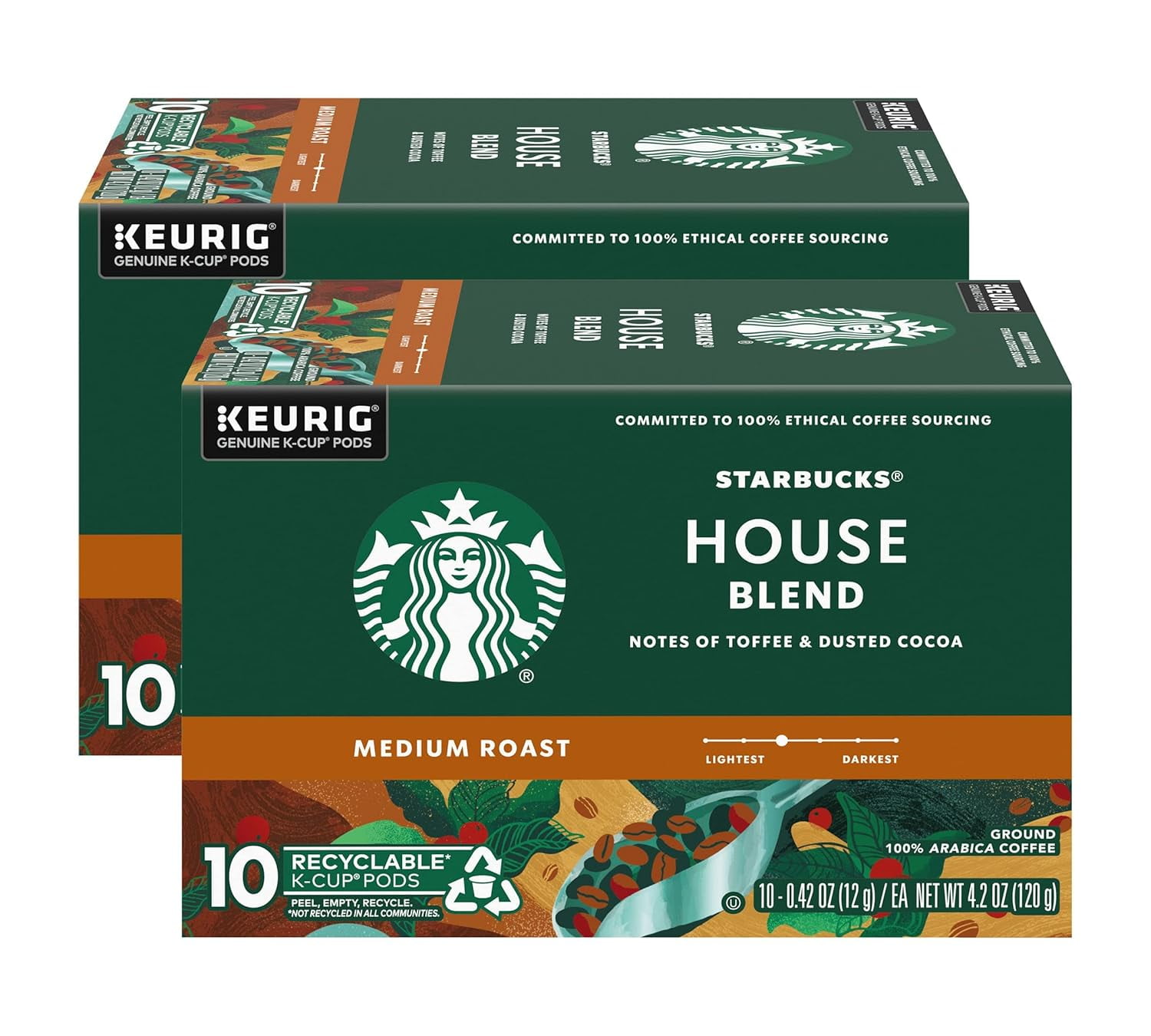 Coffee Company House Blend Coffee KCup Pods, Medium Roast Ground