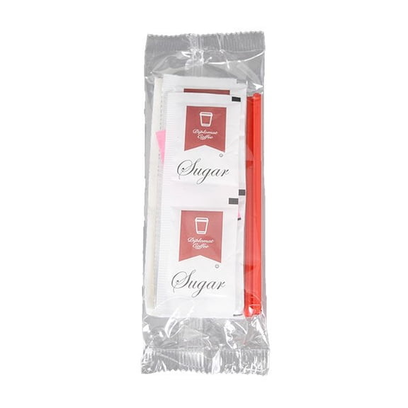 Coffee Condiments Kit for Hotel And Motel - 200 Count