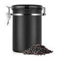 thumbnail image 1 of Coffee Container Large Airtight Stainless Steel Black Kitchen Storage Canister fg2025031701784Black, 1 of 4