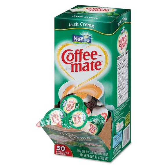 Coffee Creamer, Irish Creme, Liquid Creamer Singles, Non Dairy, No Refrigeration, 0.375 fl oz Tubs (Pack of 200)