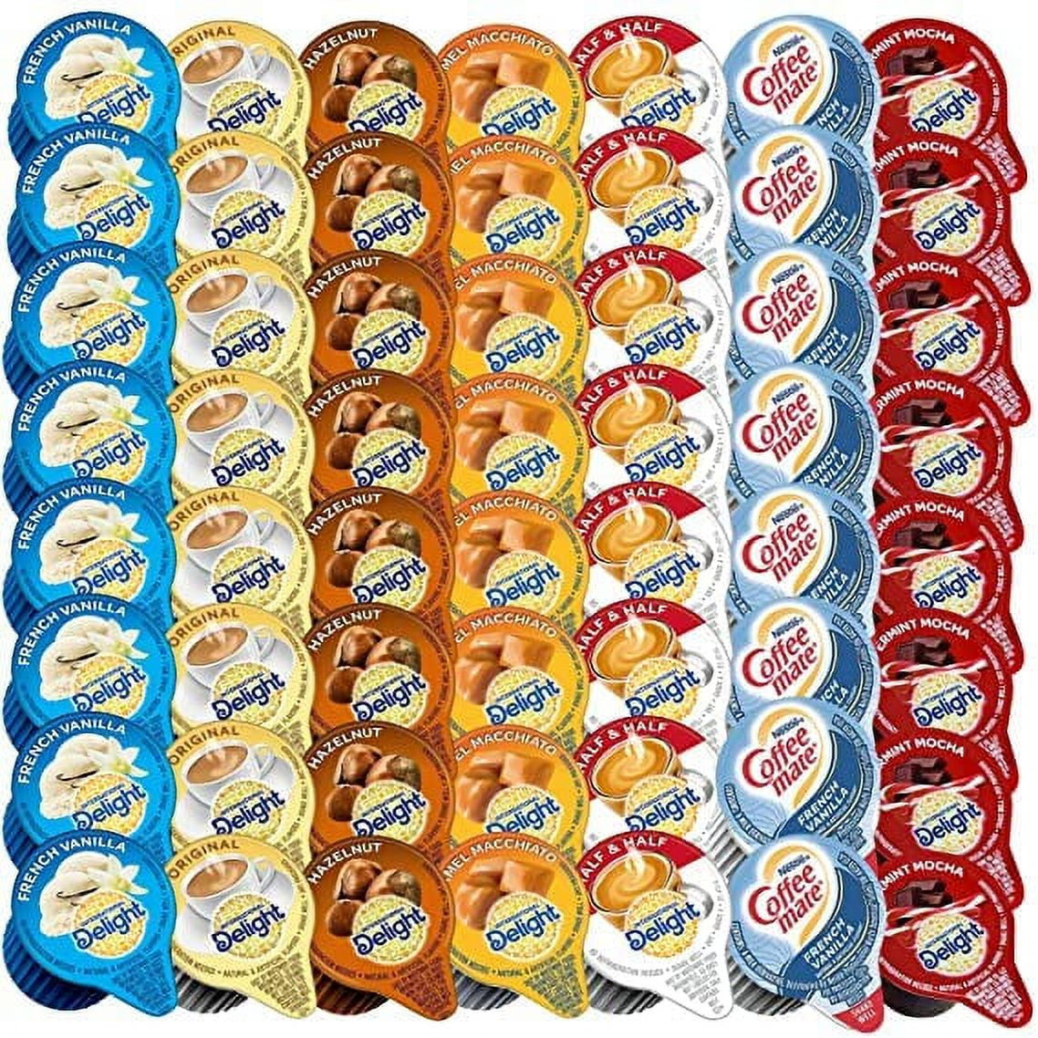 Coffee Creamer Singles Variety Pack (108 ct) Includes International