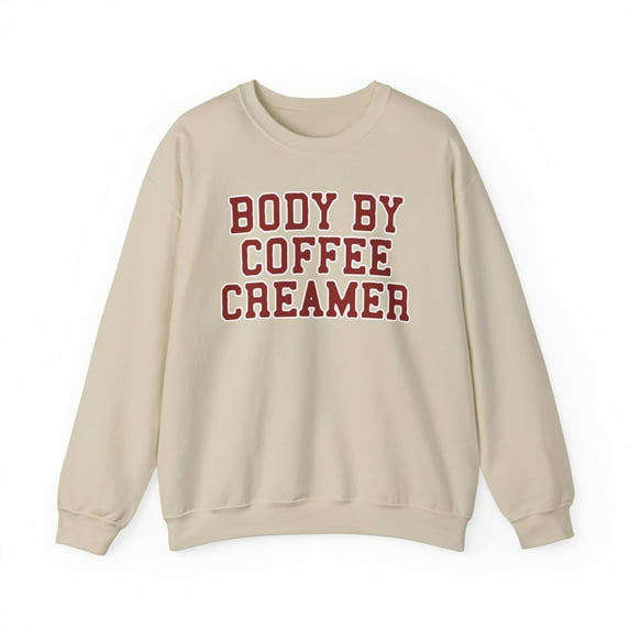 Coffee Creamer Sweatshirt Gifts Crew Neck Shirt Long Sleeve Unisex