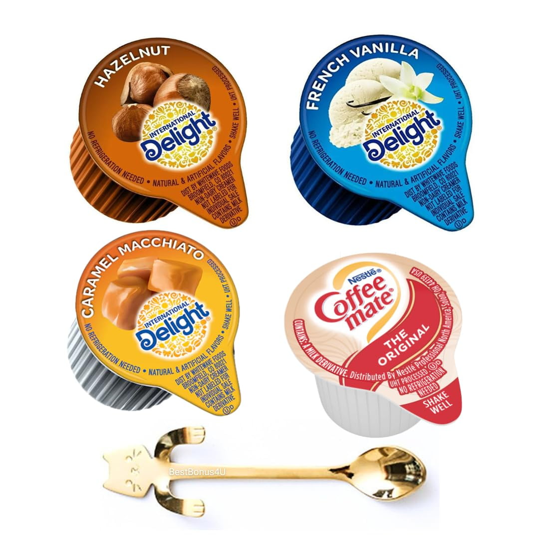Coffee Creamers Variety Pack 48 Count French Vanilla, Original