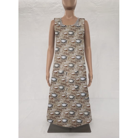 Coffee Cross Back Apron by Penny's Needful Things (Coffee Beans)