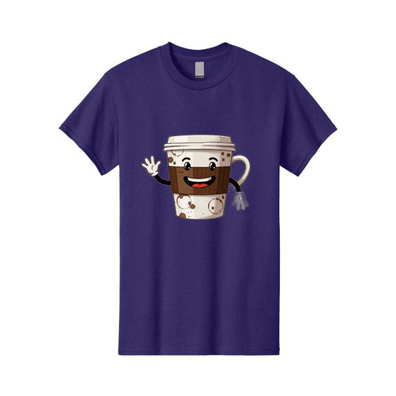 Coffee-Cup-2 Mens Graphic Tee, 100% Cotton, Casual Summer Wear