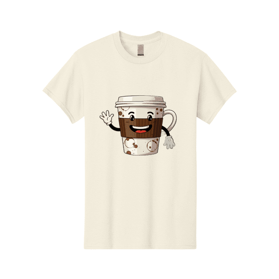 Coffee-Cup-2 Mens Graphic Tee, 100% Cotton, Casual Summer Wear