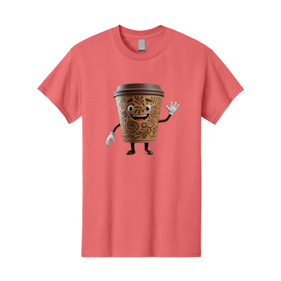 Coffee-Cup-3 Mens Graphic Tee, 100% Cotton, Casual Summer Wear