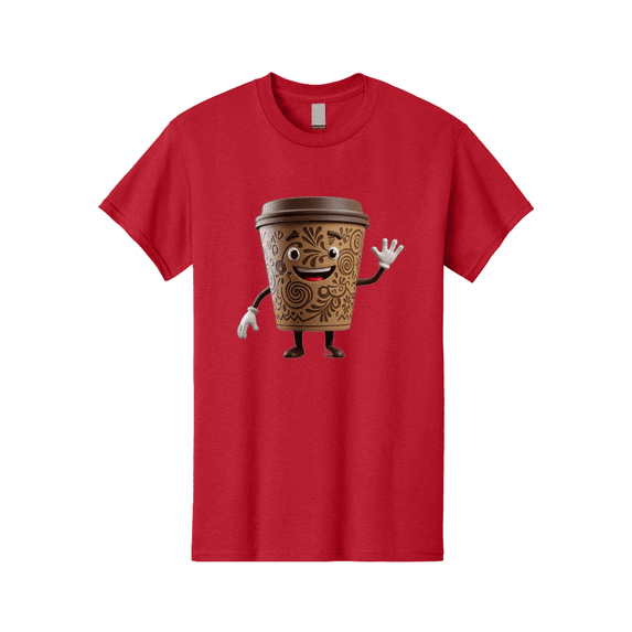 Coffee-Cup-3 Mens Graphic Tee, 100% Cotton, Casual Summer Wear