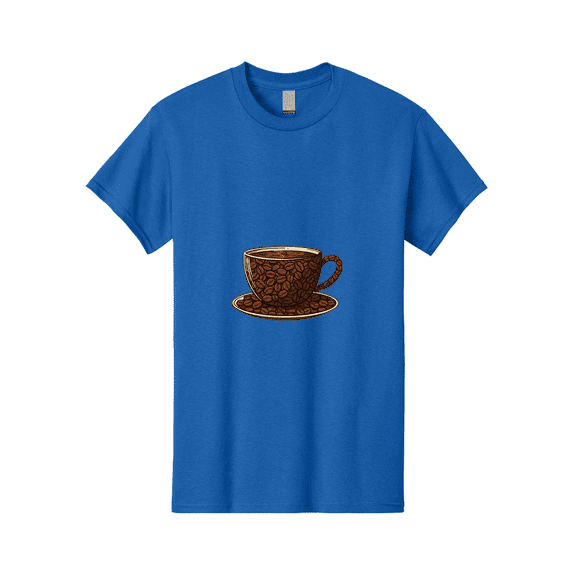 Coffee-Cup-5 Mens Graphic Tee, 100% Cotton, Casual Summer Wear