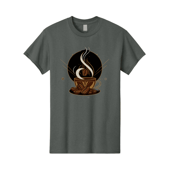 Coffee-Cup-7 Mens Graphic Tee, 100% Cotton, Casual Summer Wear