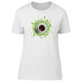 thumbnail image 1 of Coffee Cup And Green Leaves T-Shirt Women -Image by Shutterstock, Female Large, 1 of 2