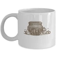 thumbnail image 1 of Antique 11 oz Coffee Mug - Unique Vintage Gifts White Ceramic, 1 of 4