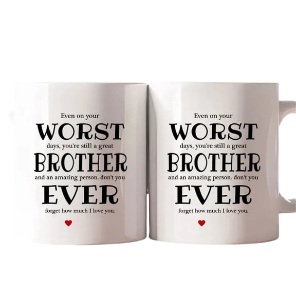 Coffee Cup Cute Family Water Mug Double Sided Pattern Print Cup for Home Office Desktop Decoration Holiday Gift for Family (B)