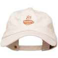 thumbnail image 1 of Coffee Cup Embroidered Unstructured Washed Cap - Beige OSFM, 1 of 5
