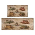thumbnail image 1 of Coffee Cup Farmhouse Design Kitchen Rugs and Mats Set Of 2,Kitchen Rugs Mats with Dirty Resistance,washable,Non-Slip,kitchen Rugs and Mats 17.7x24+17.7x48inch, 1 of 7