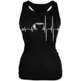 thumbnail image 1 of Coffee Cup Heartbeat Juniors Soft Tank Top Black X-LG, 1 of 1