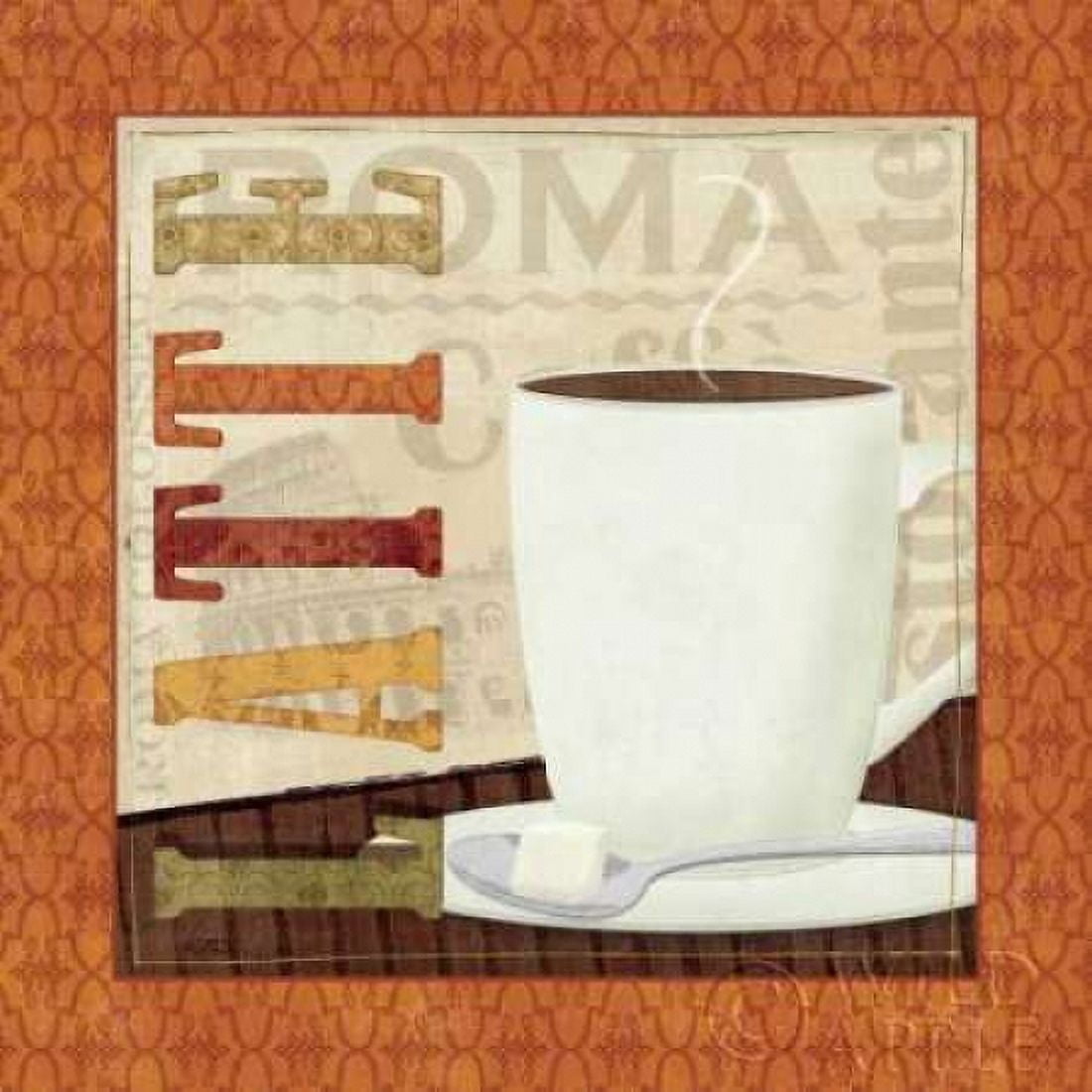 Coffee Cup IV Canvas Art - Veronique Charron (24 x 24)