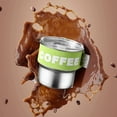 thumbnail image 1 of Coffee Cup With Lid 400mL Stainless Steel Insulated Cup Portable Leak Proof Insulated Cup With Elastic Sleeve Household Office Car Spill Proof Coffee Cup, Xinsrenus Under $5! Coffee Cup With, 1 of 7