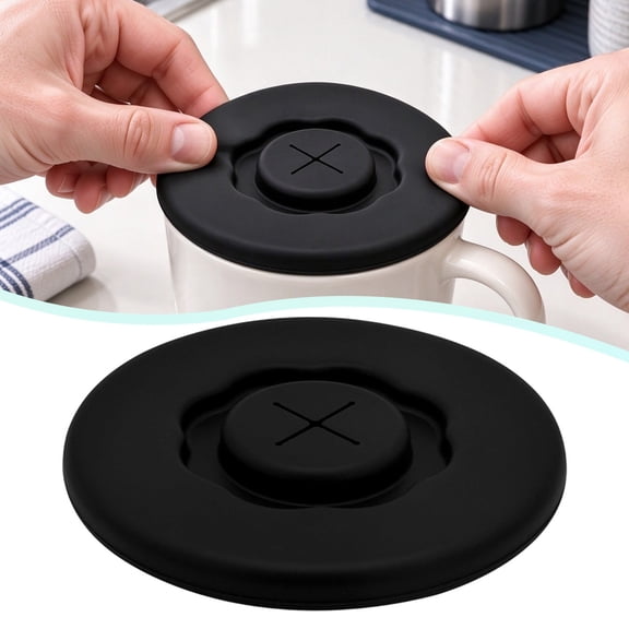 Coffee Cup Lids & Silicone Cup Covers, Silicone Cup Lid 96mm Soft Mug Cover, For Hot Drinks Reusable Silicone Cup Cap For Coffee Tea Mugs Verdsylv