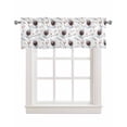 thumbnail image 1 of Coffee Cup Linen Curtain Valance for Bedroom/Bathroom/Kitchen/Office/Living/Dining Room Windows,Contemporary American Coffee Casual Theme Rod Pocket Topper Drapes Decorative Cafe Drapery Panel 42x18, 1 of 6