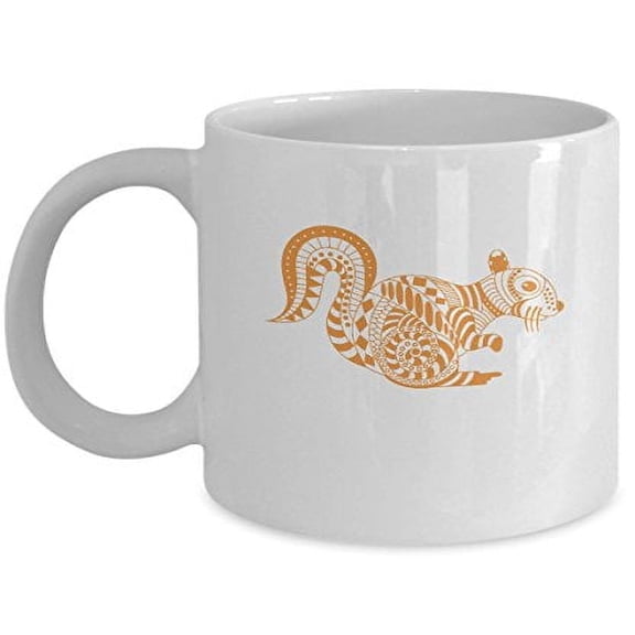 Coffee Cup Squirrel - Chipmunk Novelty Gifts -11 Oz Ceramic Mug