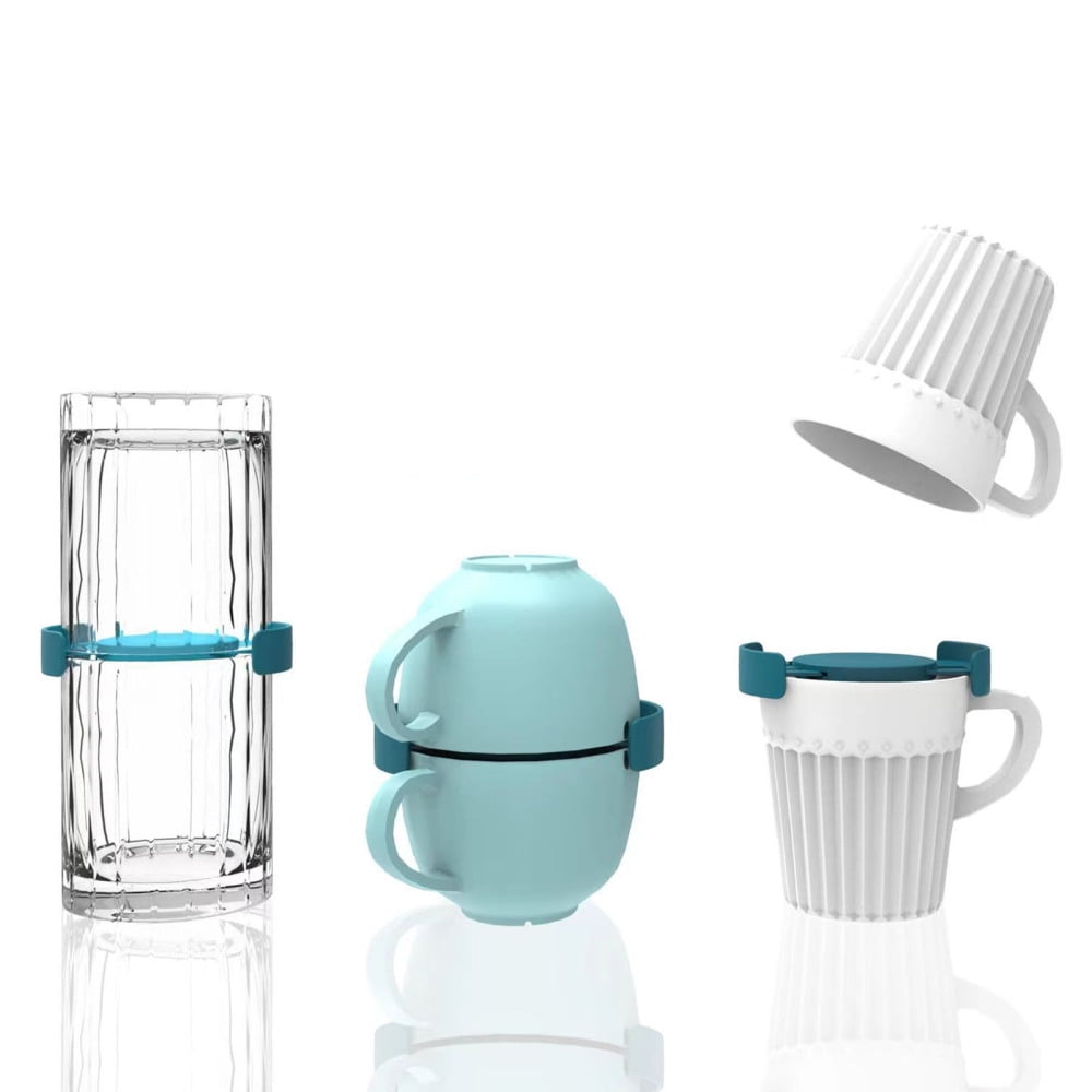 Coffee Cup Stacker Holder Adjustable Mug Space Saving Organizers