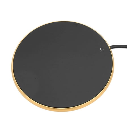 Coffee Cup Warmer - 18 Watt Auto Shut Off Cup Warmer for Home Desk Use,3-speed Touch,Electric Beverage Warmer Heating Plate for Cocoa, Tea, Water, Milk (Gold)