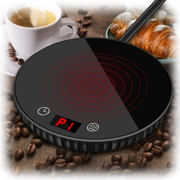 Coffee Cup Warmer, GAITON Coffee Mug Warmer Electric Plug in for Desk with  Automatic Shut off, Black