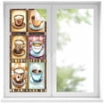 thumbnail image 1 of Coffee Cup Window Privacy Film Theme Vintage Plaid Patchwork Farmhouse Decorative Glass Window Film UV Blocking Static Cling Non-Adhesive Sticker Covering for Home Door 17.7 x 39.3 inches, 1 of 7