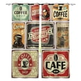 thumbnail image 1 of Coffee Cup Word Brown Beans Bedroom Kitchen Window Curtains Curtains For Living Room Decorative Items, 1 of 6