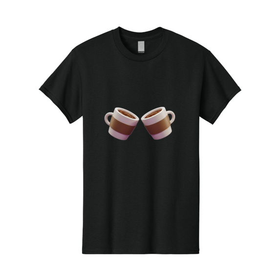 Coffee-Cups-1 Mens Graphic Tee, 100% Cotton, Casual Summer Wear